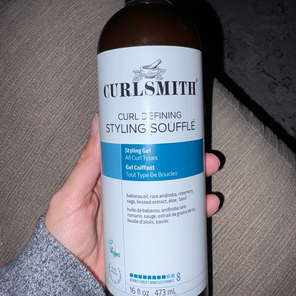 Curlsmith Curl Defining Styling Soufflé - Blue and White